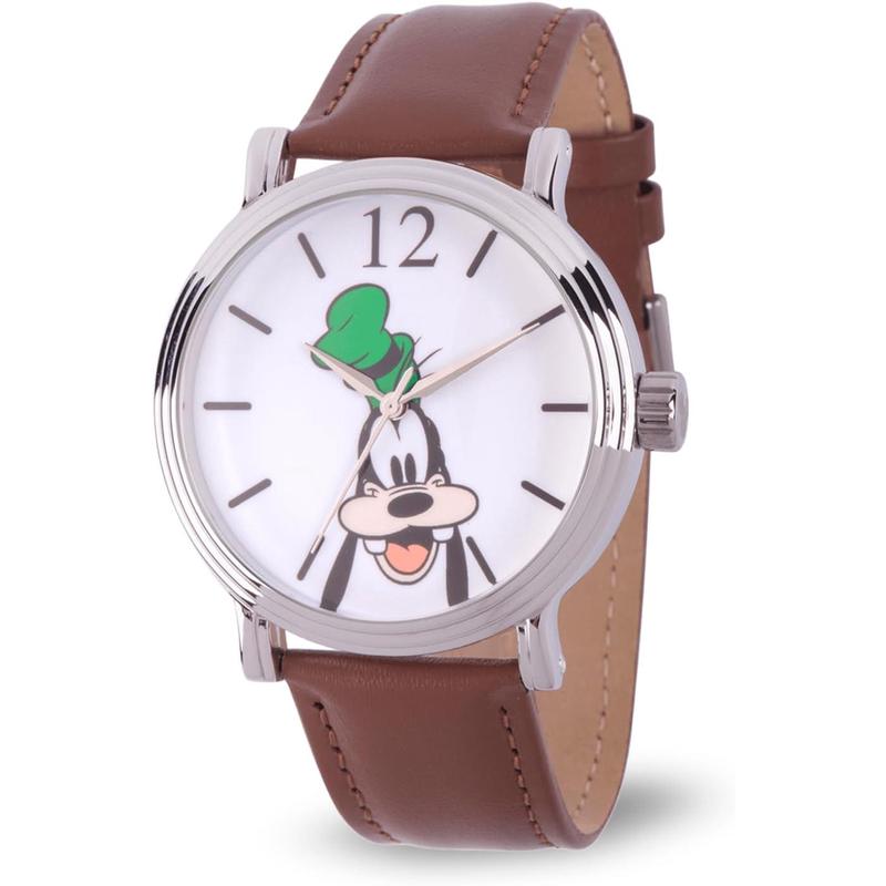 代购Disney迪士尼男士腕表夜光计时防刮走时准金属皮带防水钢壳