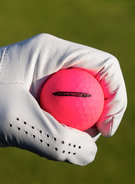 代购Callaway卡拉威Supersoft磨砂粉色高尔夫球超软低硬度远距离