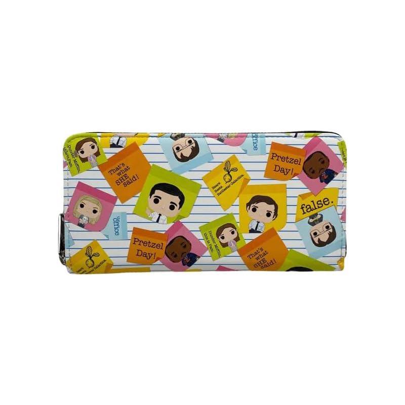 Loungefly女士钱包多卡槽收纳拉链闭合硬币收纳证件展示仿皮材质