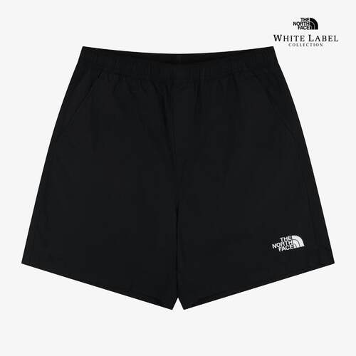 海外代购THE NORTH FACE/北面男女运动中长裤／短裤透气轻量黑色
