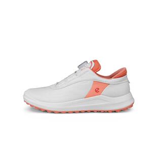 代购爱步ECCO Golf Core女鞋皮革防水高尔夫球鞋夏季透气运动鞋