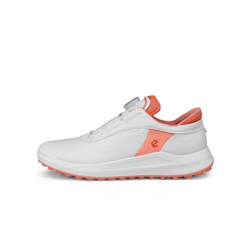 代购爱步ECCO Golf Core女鞋皮革防水高尔夫球鞋夏季透气运动鞋