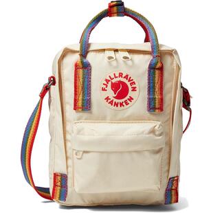 代购Fjallraven北极狐男女单肩背包防水拓展挂载彩虹织带户外包