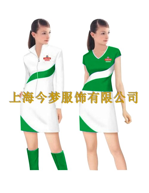 青岛啤酒促销员服装车模服装展会服装促销服装 促销服业务员销售