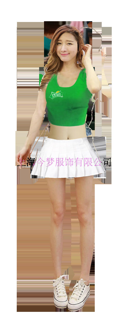 定制酒店服务员服装女合体工作服夏季啤酒牛奶饮料促销员工作服