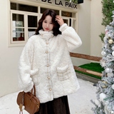 199-W85-P195-控298【好款现货】小香风款羊羔毛皮毛一体，女装短外套，浙宝199