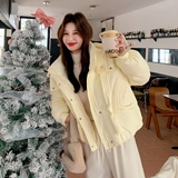 199-W92-P285-控428【好款现货】奶呼呼黄色加厚宽松甜美云朵泡芙,女装羽绒服,浙宝199, 199-W92-P285-控428【好款现货】奶呼呼黄色加厚宽松甜美云朵泡芙,女装羽绒服,浙宝199,