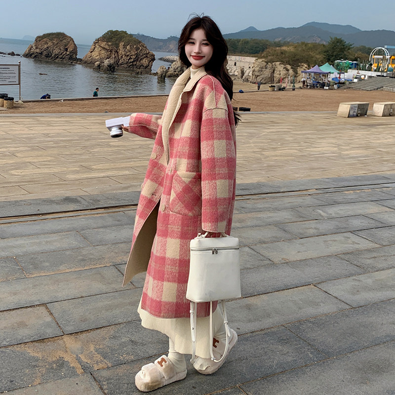 皮毛一体【热度现货】洋气羊羔毛呢大衣-199-D363-P195-控278,女装毛呢外套,浙宝199
