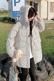 199-17589-90羽绒P345-控498【现货首發】米色羽绒服中长款，女装羽绒服，浙宝199