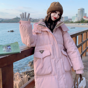 长款羽绒服女冬季2024新款国风情侣款高级感超好看男款小个子加厚图片