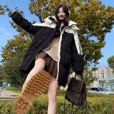 运动休闲棉衣【冬装现货】超减龄学院棉服199-D360-P195-控278，女装棉衣/棉服，浙宝199