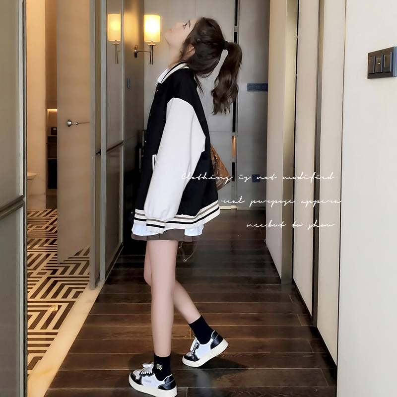 韩版宽松棒球服女2025春季新款高级感炸街时尚洋气流行休闲短外套图片