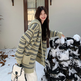 短外套连帽开衫学院风【冬款现货】199-17512-P155-控238，女装针织衫/毛衣，浙宝199