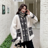 199-W86-P165-控258【好款现货】小香风羊羔毛学院风减龄保暖，女装短外套，浙宝199