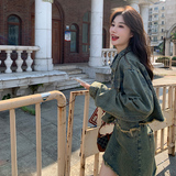 甜酷复古牛仔套装裙女春秋2025新款小个子设计感外套搭短裙两件套，女装套装/套裙，浙宝199