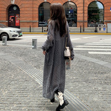 高级感麻花毛衣外套女加厚秋冬宽松显瘦慵懒风软糯中长款针织开衫，女装针织衫/毛衣，浙宝199