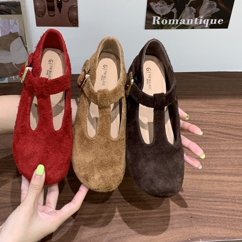 森系复古玛丽珍鞋单鞋奶奶瓢鞋