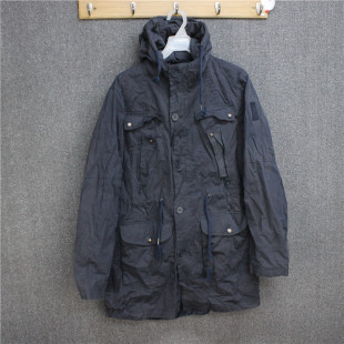 外套 风衣连帽中长款 彬彬家 意大利贵牌工装