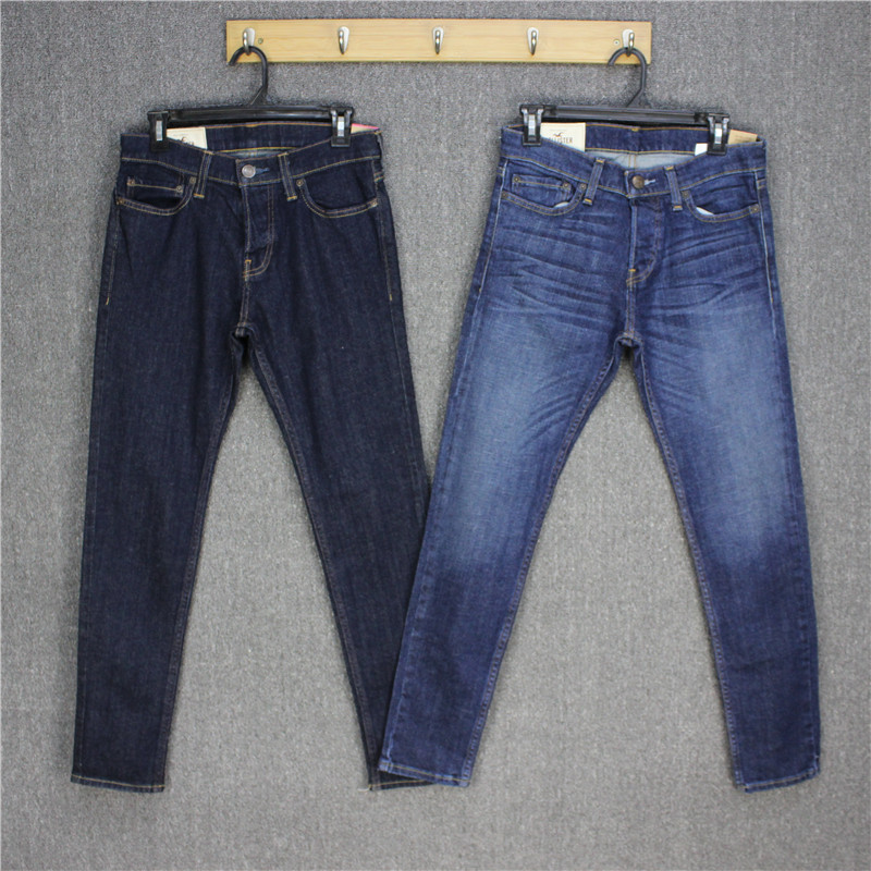 彬彬家~墨西哥产弹力修身小脚裤纯色百搭牛仔裤基础款休闲裤春秋