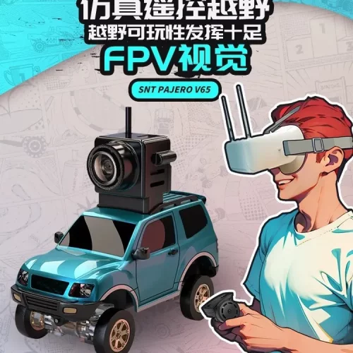 SNICLO无线沉浸FPV遥控车RC四驱生日玩具男孩越野车1:64摄像头