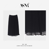 松紧腰双层牙签褶花边纱裙 BRAID 26年早春新款 裙长90 033RL