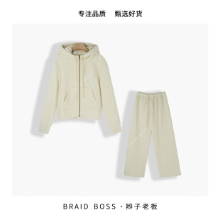 裤 长102Baby绒连帽套装 314X JLZE 衣长53 790X BRAID