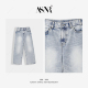 长102 裤 海盐牛仔 夏日感怀旧灰蓝直筒牛仔裤 BRAID SY646