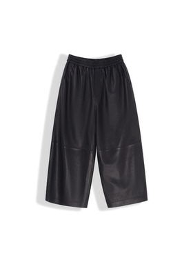 BRAIDI  裤长84   八分皮裤松紧腰  25F363  DHPC