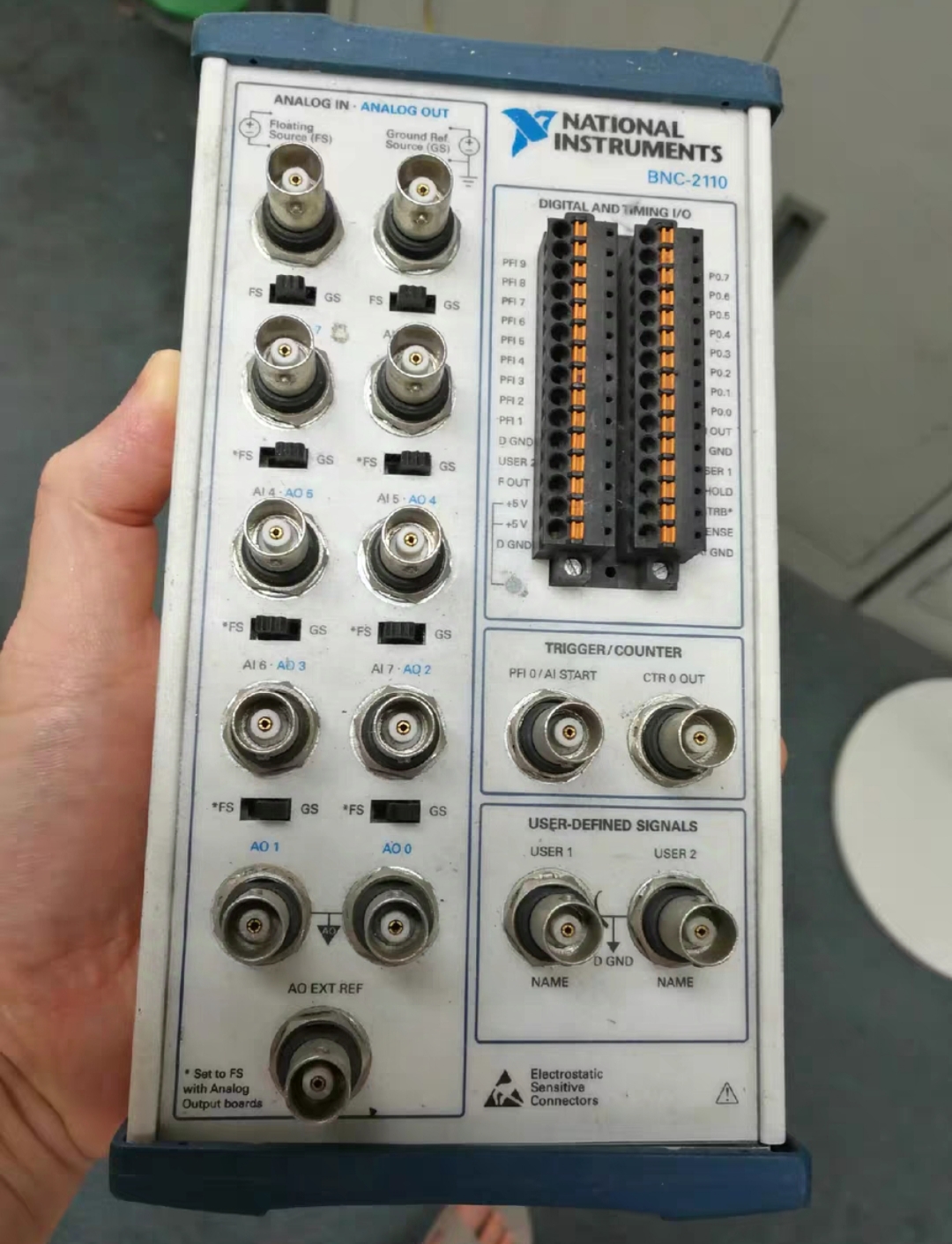 二手美国原装正品National Instruments板卡BNC-2110数据采集模块