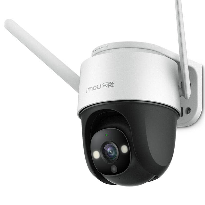 乐橙400万旋转摄像头全景防水语音对讲声光警戒球形摄像机k72f