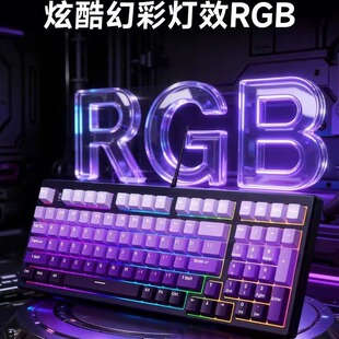 西伯利亚WP98磁轴游戏机械键盘有线台式笔记本电脑网吧电竞cf专用