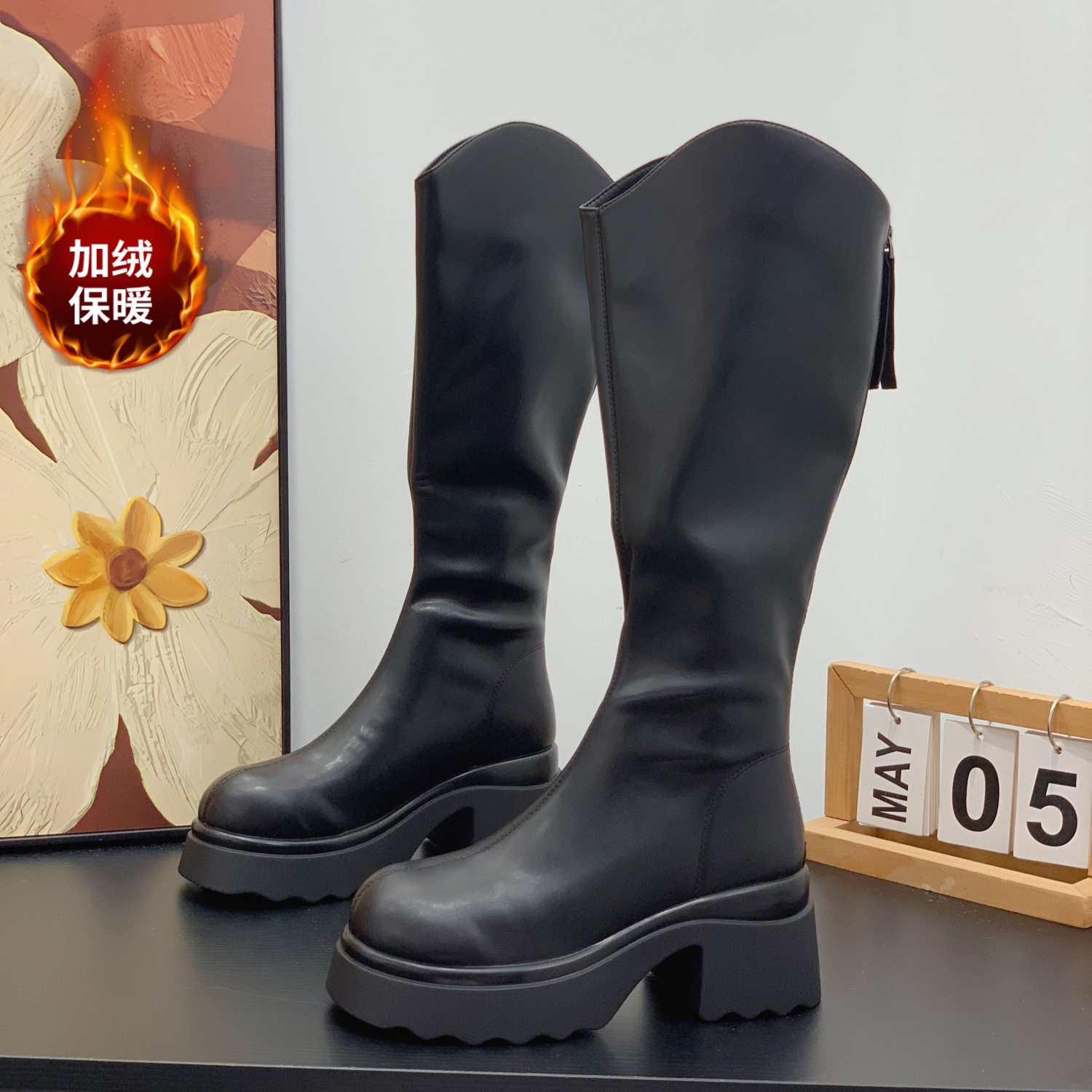 增高显腿长时尚百搭潮流炸街长靴