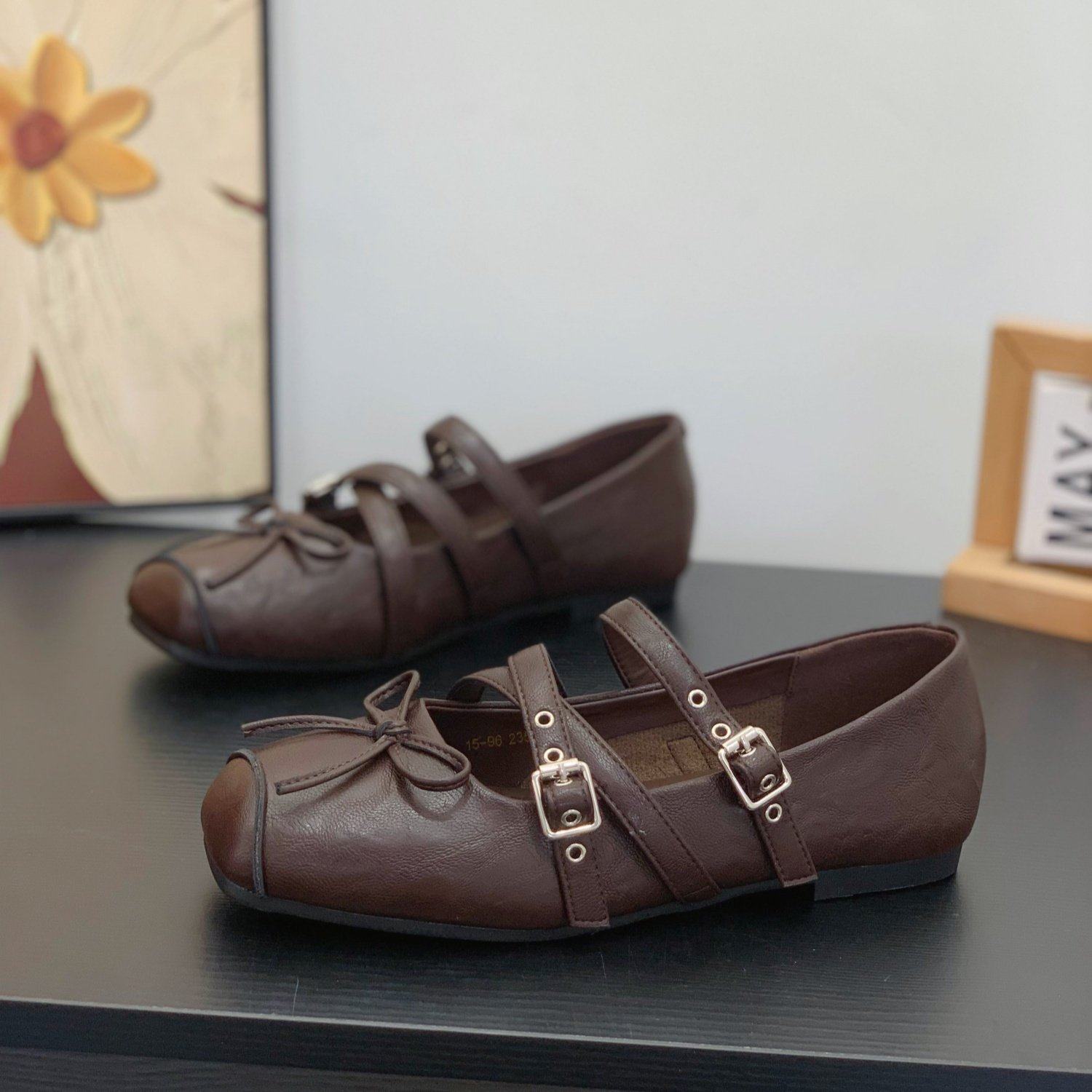 小众交叉皮带扣甜酷蝴蝶结玛丽珍芭蕾鞋女2026春新款方头平底单鞋,女鞋,时尚芭蕾鞋,淘宝优惠券,粉丝福利购,淘宝优惠卷