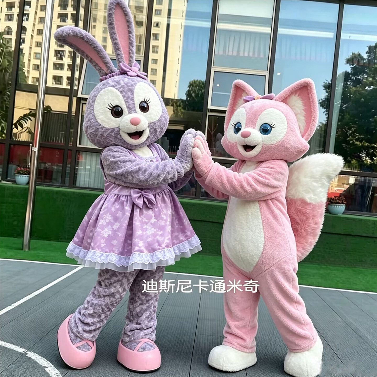 玲娜贝儿卡通人偶服装迪士尼星黛露达菲熊雪玫瑰行走玩偶服表演服