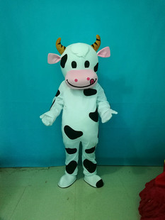 奶牛卡通人偶服装 大嘴奶牛卡通人物玩偶公仔衣服表演道具服装