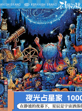 EDUCA拼图夜光家星宿魔法成人版拼图1000片高难度颜值拼图