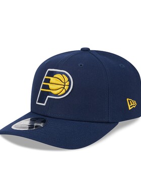 美国代购New Era印第安纳步行者棒球帽微弯帽子藏蓝色Pacers