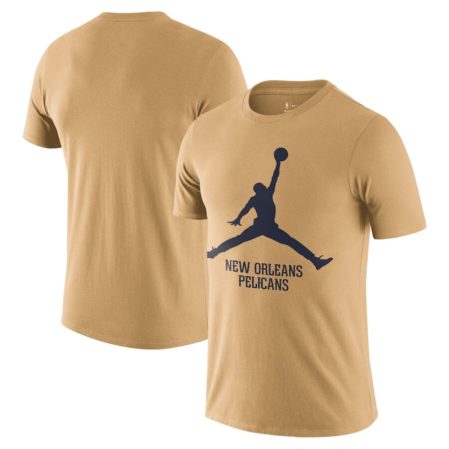 美国代购正品Jordan新奥尔良鹈鹕队T恤飞人大Logo短袖Pelicans