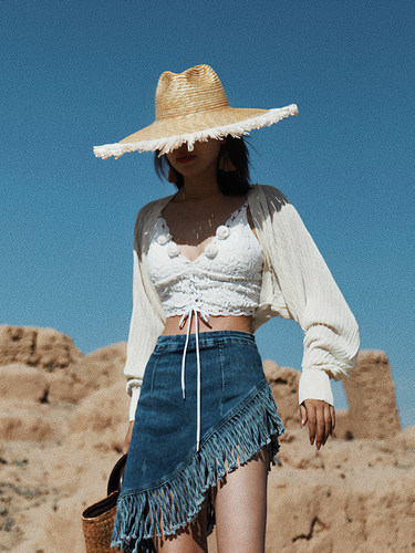 麦叙《百利甜》法式短款针织开衫