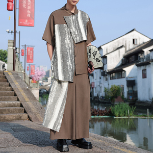 风暗黑H不规则小众法式衬衫男裙裤西裤TZ100-P163控188图片