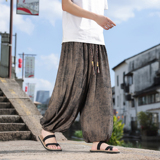 2026春夏风B高级感纹路九分裤男长裤灯笼束脚裤K266-P68控88，男装休闲裤，电商A005