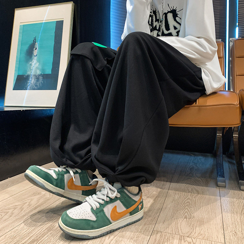 美式高街大口袋A小众设计华夫格工装裤篮球运动裤男K87-P68控88,男装工装外套,电商A005