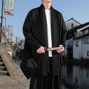 暗黑系高级感风衣大码中长款风衣垂感披风斗篷开衫FY10-P95控118图片