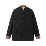 新中式AA麦穗羊羔毛加绒加厚双面穿棉服夹克棉衣男JK21-P135控158，男装夹克，电商A005