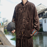 新中式F拼色民族风盘扣金丝绒龙纹衬衫夹克外套男JK26-P75控88，男装民族服装，电商A005