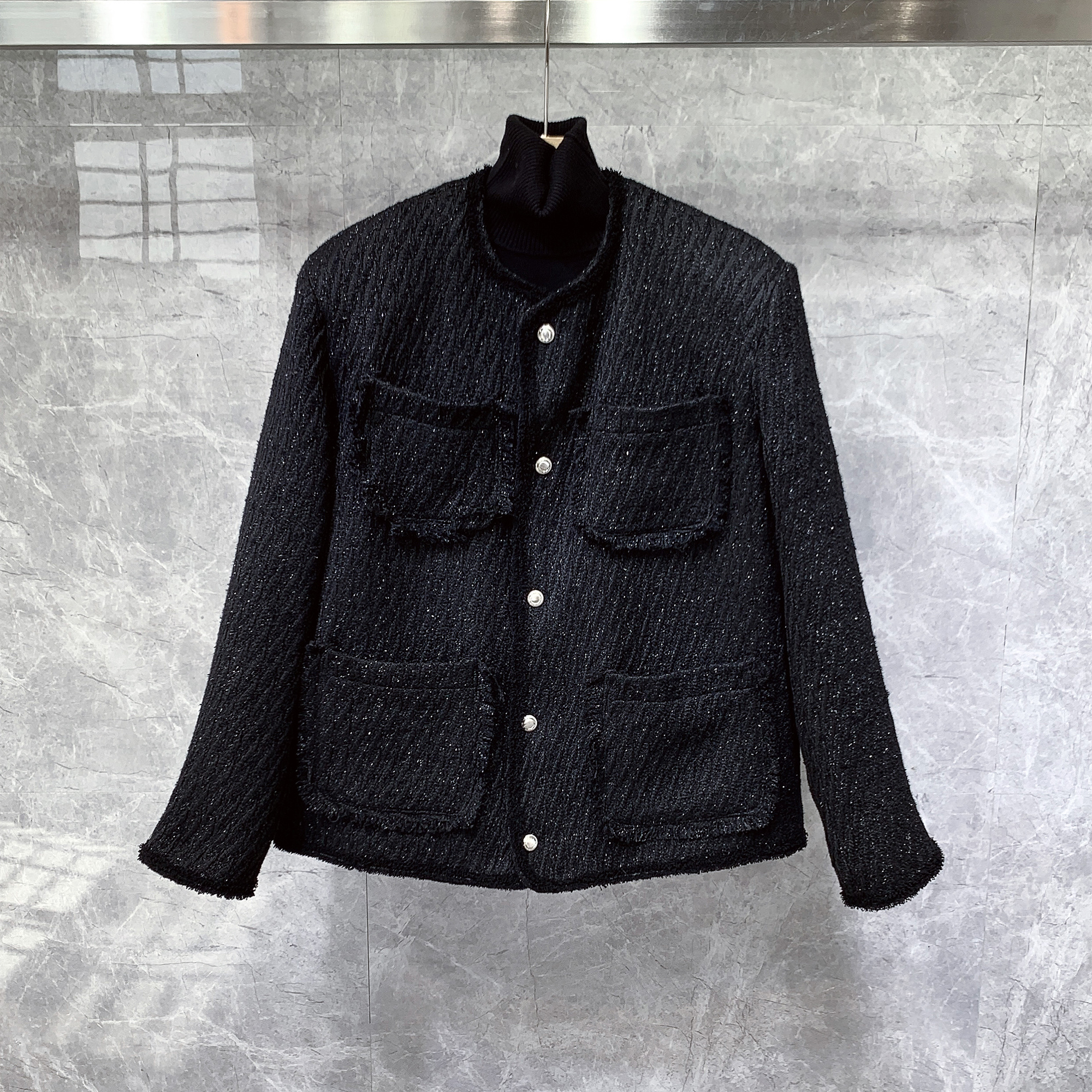 加厚冬季痞帅棉衣棉服小香风外套