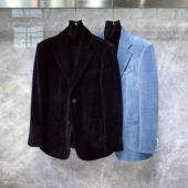 痞帅休闲正装 外套男士 结婚单西服 高级感加厚灯芯绒小西装 秋冬新款