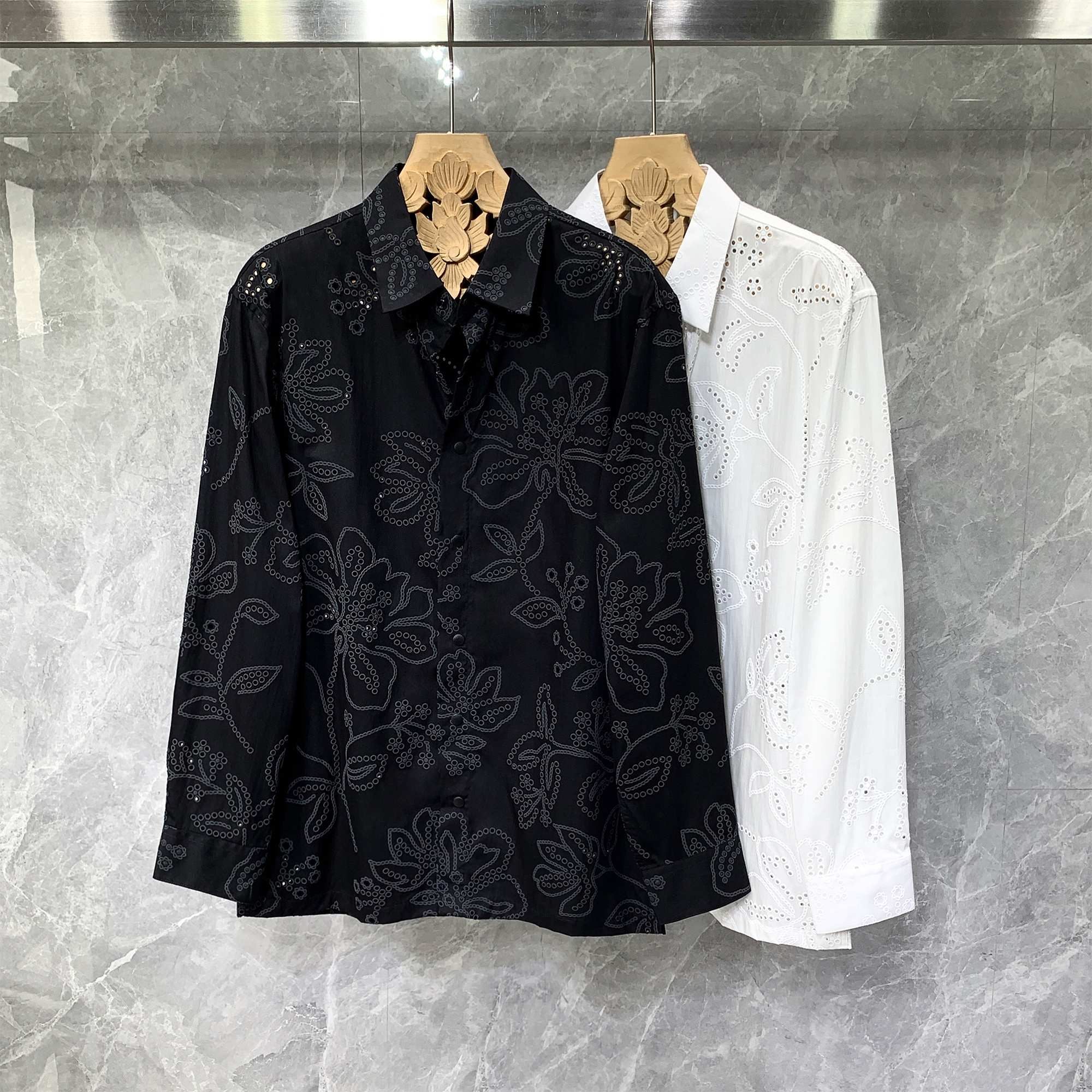 碎花休闲长袖衬衫日系痞帅衬衣