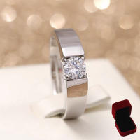 A pair of simulated fake diamond rings for a couple's wedding, adjustable rings with a movable mouth, and props for wedding photo ceremonies thumbnail 7
