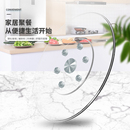 餐桌转盘钢化玻璃饭店大圆桌玻璃转盘底座圆台面旋转桌面转盘家用